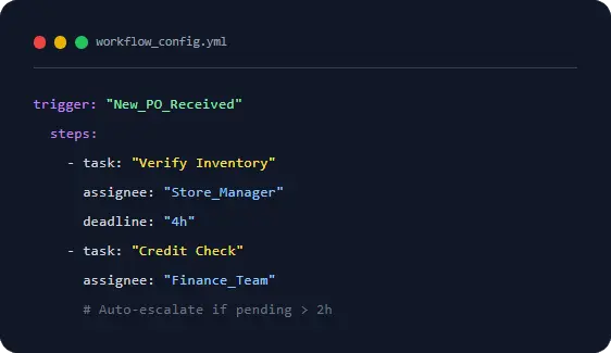 Workflow Config